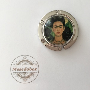 Frida Kahlo mintás táskaakasztó - táska & tok - kulcstartó & táskadísz - táskaakasztó - Meska.hu