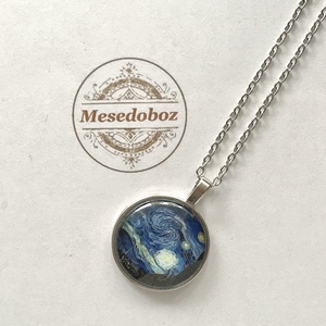 Van Gogh festményrészlet mintás nyaklánc vagy szett - Meska.hu