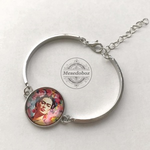 Frida Kahlo mintás karkötő - ékszer - karkötő - karkötő medállal - Meska.hu