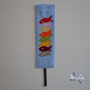 Halraj Könyvjelző, Könyv & Zene, Könyvjelző, Patchwork, foltvarrás, Hímzés, MESKA