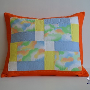 Szivárvány felhők Díszpárna huzat, Otthon & Életmód, Lakástextil, Párna & Párnahuzat, Patchwork, foltvarrás, Hímzés, MESKA