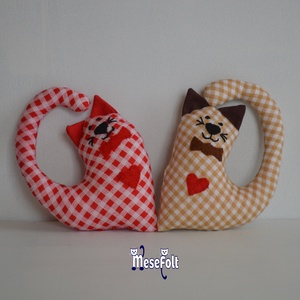 Valentin napi cicusok - otthon & életmód - dekoráció - dísztárgy - Meska.hu