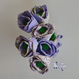 Hullámos tulipán - Textil virágcsokor - otthon & életmód - dekoráció - virágdísz és tartó - csokor & virágdísz - Meska.hu