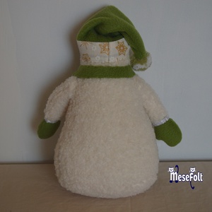 Hóember játékfigura - karácsony - karácsonyi lakásdekoráció - karácsonyi manók, figurák - Meska.hu