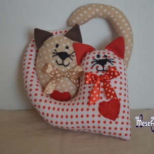 Valentin napi cicusok - otthon & életmód - dekoráció - dísztárgy - Meska.hu