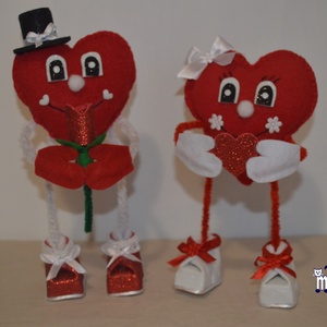 Valentin és Valentina  - Dekorációs figura pár - otthon & életmód - dekoráció - dísztárgy - Meska.hu