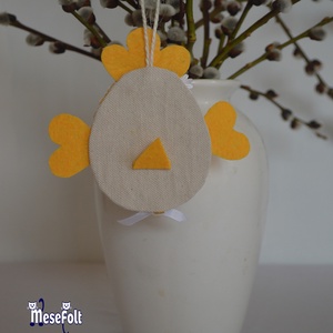 Húsvéti Csibe - Tojásfadísz - ünnepi díszek, dekorációk - húsvéti díszek és dekorációk - húsvéti tojásfadíszek - Meska.hu