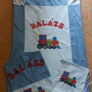 Vonat jellel ovis zsák tornazsák ágyneműhuzat szett, Játék & Sport, Ovis felszerelés, Ovis szett, Festészet, MESKA