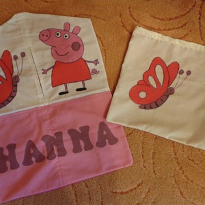 peppa malac ovis zsák és tornazsák - játék & sport - ovis felszerelés - ovis szett - Meska.hu
