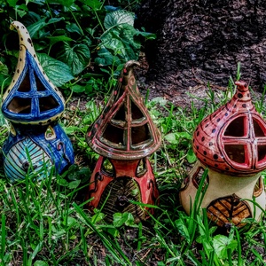 Meselámpás adventi mécsestartók - 3 db, TELJES KOLLEKCIÓ -  - Meska.hu