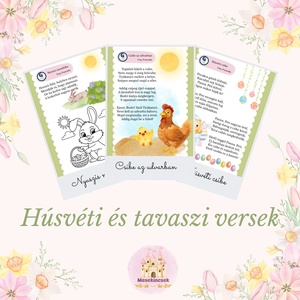 Tavaszi foglalkoztató - verses foglalkoztató (nyomtatható) - játék & sport - készségfejlesztő és logikai játék - oktató játékok - Meska.hu