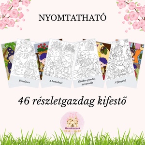 Manócskáék kalandjai - Kifestő (nyomtatható) - otthon & életmód - papír, írószer - színező - Meska.hu