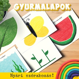 Gyurmalapok - nyári foglalkoztató gyerekeknek - Meska.hu
