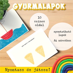 Gyurmalapok - nyári foglalkoztató gyerekeknek - játék & sport - készségfejlesztő és logikai játék - oktató játékok - Meska.hu