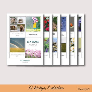 Ez a tavasz! - tanulókártyák valódi fotókkal - játék & sport - készségfejlesztő és logikai játék - oktató játékok - Meska.hu