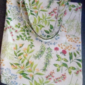 Bélelt textil válltáska, szatyor - mező - táska & tok - kézitáska & válltáska - válltáska - Meska.hu