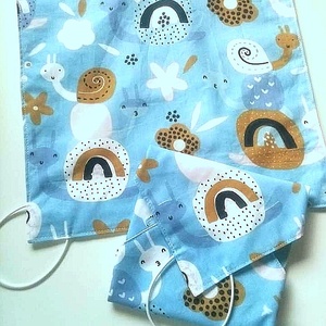 Szendvics csomagoló - Újraszalvéta - Csiga - táska & tok - uzsonna- & ebéd tartó - szendvics csomagoló - Meska.hu