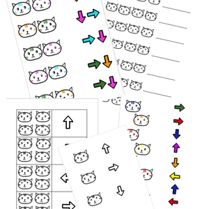 Irányok gyakorlása cicákkal - Meska.hu