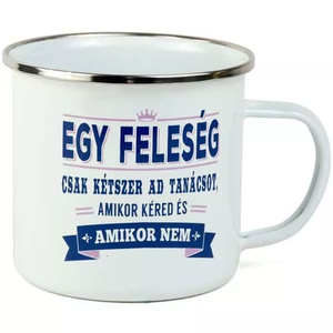 Vicces fémbögre, feleségek részére, Otthon & Életmód, Konyhafelszerelés, tálalás, Tálalás, Bögre & Csésze, Decoupage, transzfer és szalvétatechnika, Mindenmás, MESKA