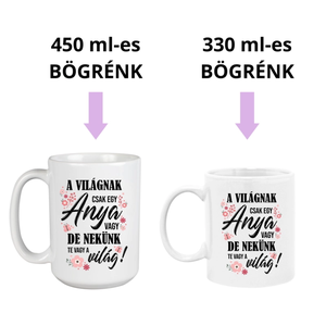 Anya Te vagy a világ  bögre édesanyáknak - otthon & életmód - konyhafelszerelés, tálalás - tálalás - bögre & csésze - Meska.hu