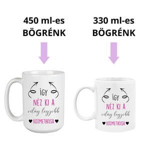 Ajándék kozmetikusnak  kerámia bögre - otthon & életmód - konyhafelszerelés, tálalás - tálalás - bögre & csésze - Meska.hu