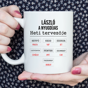 Nyugdíjas búcsúztató ajándék  vicces bögre - otthon & életmód - konyhafelszerelés, tálalás - tálalás - bögre & csésze - Meska.hu