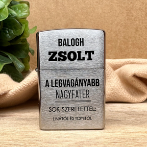 Nagypapás ajándék  Zippo öngyújtó - Meska.hu