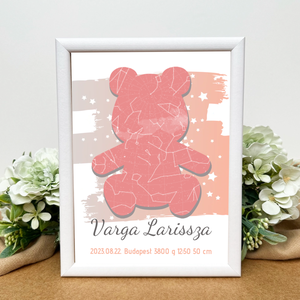 Baba emlékőrző csillagtérkép lányos, Otthon & Életmód, Dekoráció, Kép & Falikép, Poszter, Fotó, grafika, rajz, illusztráció, MESKA