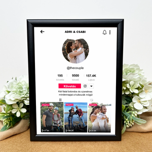 TikTok stílusú ajándék kép pároknak, Otthon & Életmód, Dekoráció, Kép & Falikép, Poszter, Fotó, grafika, rajz, illusztráció, MESKA