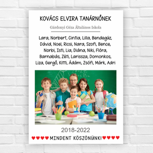 Tanévzáró ajándék tanároknak  egyedi kép - otthon & életmód - dekoráció - kép & falikép - poszter - Meska.hu