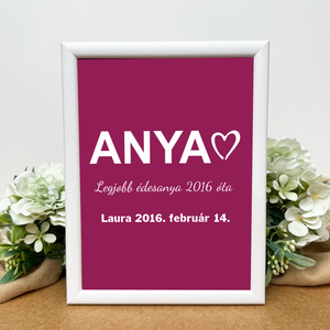 Szülinapi ajándék anyának- asztali kép, Otthon & Életmód, Dekoráció, Kép & Falikép, Poszter, Fotó, grafika, rajz, illusztráció, MESKA