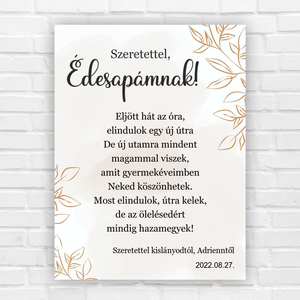Örömapa szülőköszöntő ajándék  falikép apukáknak - otthon & életmód - dekoráció - kép & falikép - poszter - Meska.hu