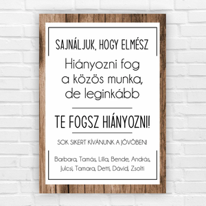 Kolléga búcsúztató ajándék kép - otthon & életmód - dekoráció - kép & falikép - poszter - Meska.hu