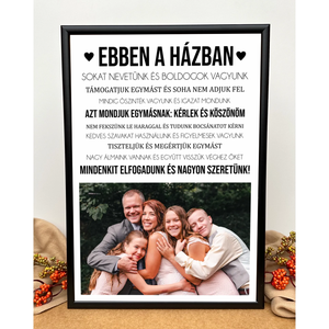 Ebben a házban  saját fényképes, családi kép - otthon & életmód - dekoráció - kép & falikép - poszter - Meska.hu