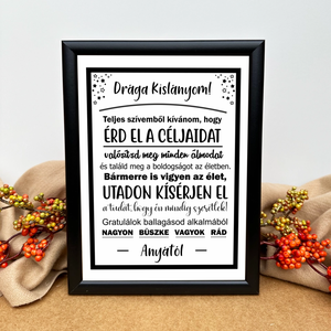 Ballagós emlék- asztali kép - Meska.hu