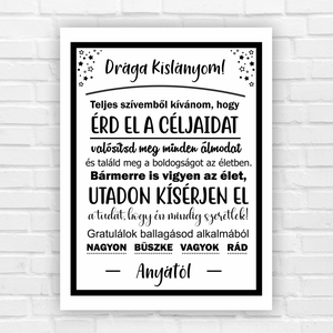 Ballagós emlék- asztali kép - otthon & életmód - dekoráció - kép & falikép - poszter - Meska.hu
