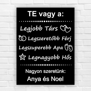 Apa csak egy van  asztali kép, ajándék ötletek - otthon & életmód - dekoráció - kép & falikép - poszter - Meska.hu