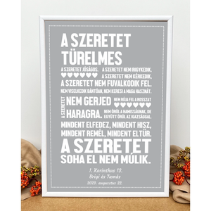 Ajándék esküvőre  egyedi kép a szeretetről - otthon & életmód - dekoráció - kép & falikép - poszter - Meska.hu