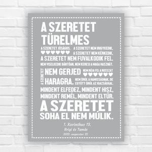 Ajándék esküvőre  egyedi kép a szeretetről - otthon & életmód - dekoráció - kép & falikép - poszter - Meska.hu