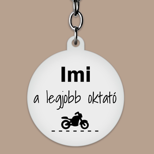 Motoros oktató kulcstartó  búcsú ajándék - táska & tok - kulcstartó & táskadísz - kulcstartó - Meska.hu