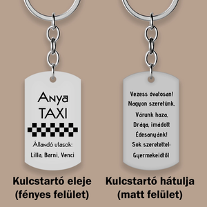 Anya taxi  vicces, egyedi kulcstartó - táska & tok - kulcstartó & táskadísz - kulcstartó - Meska.hu