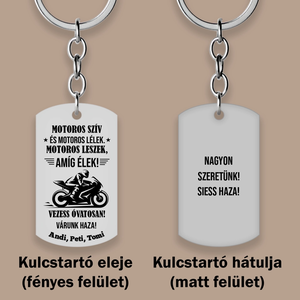 Ajándék motorosoknak  egyedileg gravírozott kulcstartó - táska & tok - kulcstartó & táskadísz - kulcstartó - Meska.hu