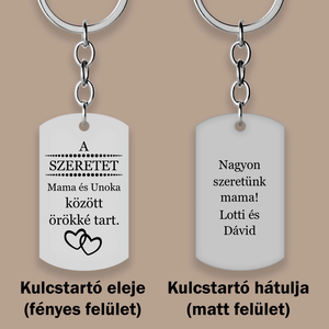 Ajándék mamának, Mama-Unoka kulcstartó - táska & tok - kulcstartó & táskadísz - kulcstartó - Meska.hu