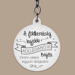 Ajándék kolléganőnek, egyedi kulcstartó - táska & tok - kulcstartó & táskadísz - kulcstartó - Meska.hu