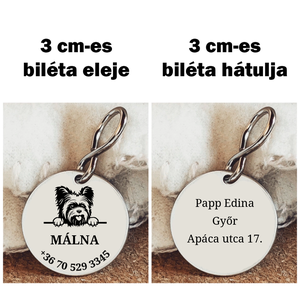 Yorkshire kutya biléta - otthon & életmód - kisállatoknak - kutyáknak - kutya biléta - Meska.hu