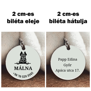 Skót terrier kutyabiléta - otthon & életmód - kisállatoknak - kutyáknak - kutya biléta - Meska.hu
