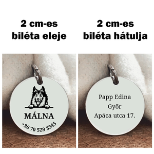 Skót juhász kutya biléta - otthon & életmód - kisállatoknak - kutyáknak - kutya biléta - Meska.hu