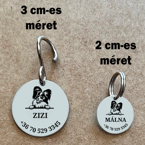 Papillon kutyabiléta - otthon & életmód - kisállatoknak - kutyáknak - kutya biléta - Meska.hu