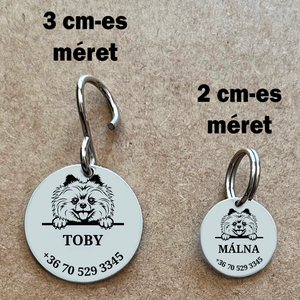 Kutyabiléta pomerániai törpespitz kutyának - otthon & életmód - kisállatoknak - kutyáknak - kutya biléta - Meska.hu