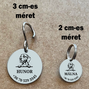 Kutya medál  Vizslás - otthon & életmód - kisállatoknak - kutyáknak - kutya biléta - Meska.hu